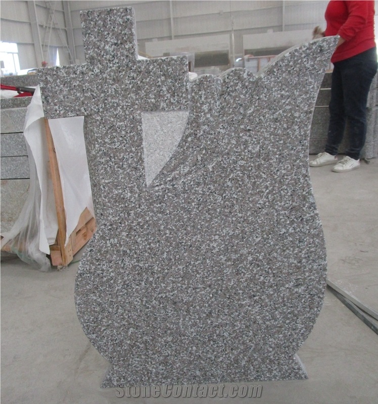 Classic Style Romania G664 Granite Tombstone Headstone