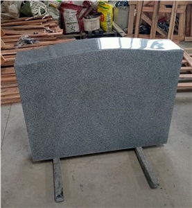 G633 Misty Grey Granite Headstone Engraving American Style