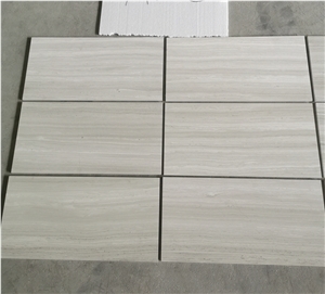 Matt White Wood Grain Veins Marble Wall Tile Distributor