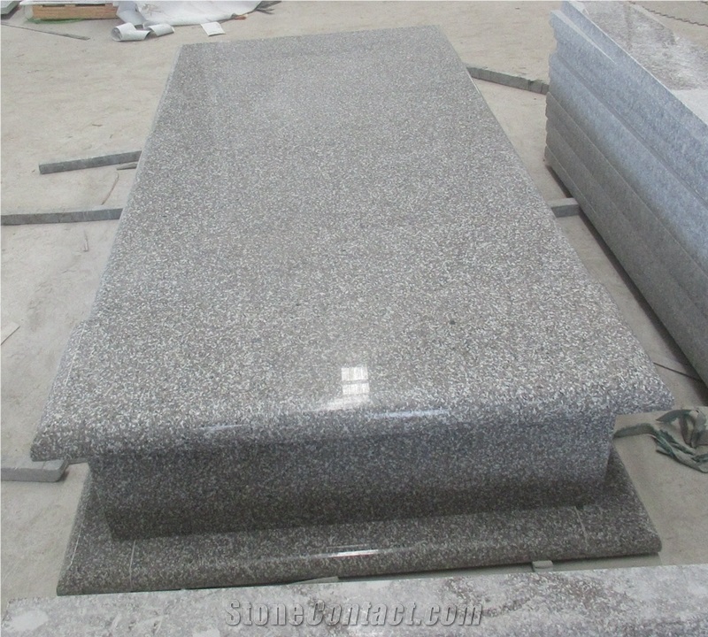 New G664 Granite Single Monument Gravestone Tombstone