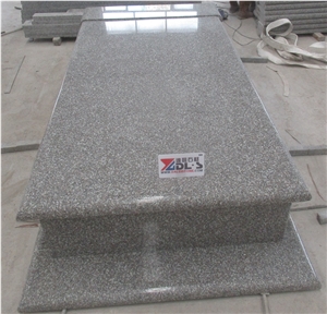 New G664 Granite Single Monument Gravestone Tombstone
