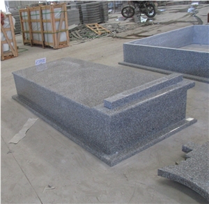 New G664 Granite Single Monument Gravestone Tombstone