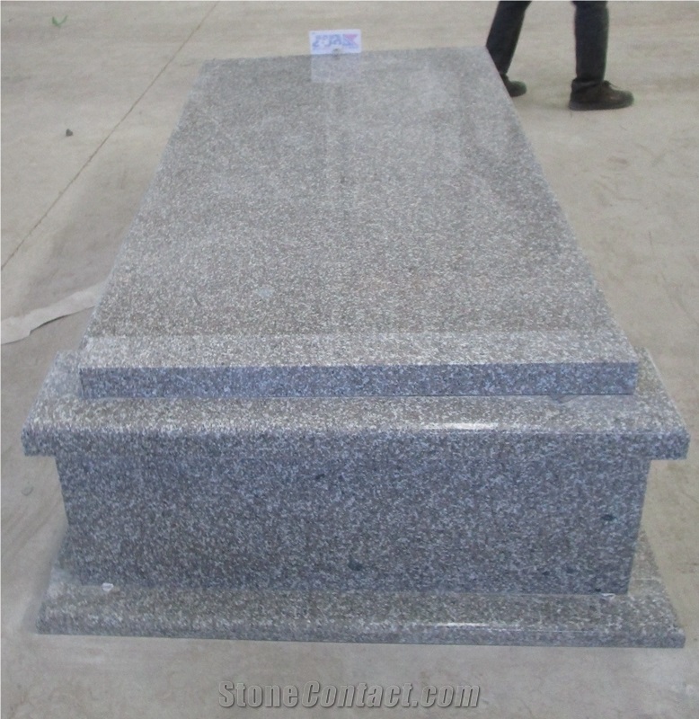 New G664 Granite Single Monument Gravestone Tombstone
