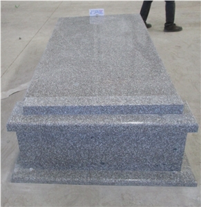 New G664 Granite Single Monument Gravestone Tombstone