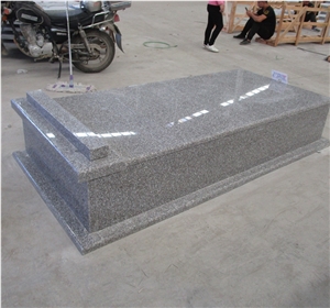 New G664 Granite Single Monument Gravestone Tombstone