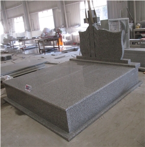 Romania G664 Granite Double Monument Tombstone Gravestone