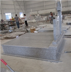 Romania G664 Granite Double Monument Tombstone Gravestone