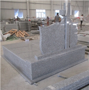 Romania G664 Granite Double Monument Tombstone Gravestone