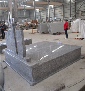 Romania G664 Granite Double Monument Tombstone Gravestone