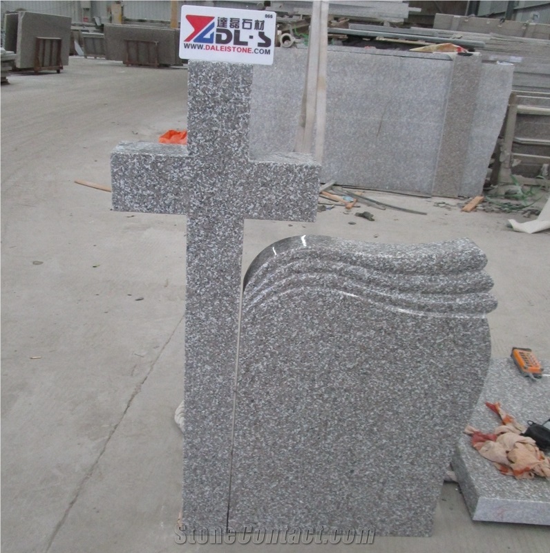 Romania New G664 Granite Cross Headstone