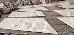 Composite Panels Calacatta Marble Backed With Honeycomb 