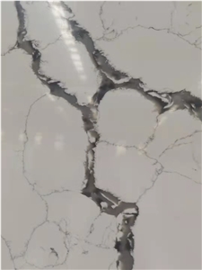Cuarzo Artificial Calacatta White Quartz With Grey Veins
