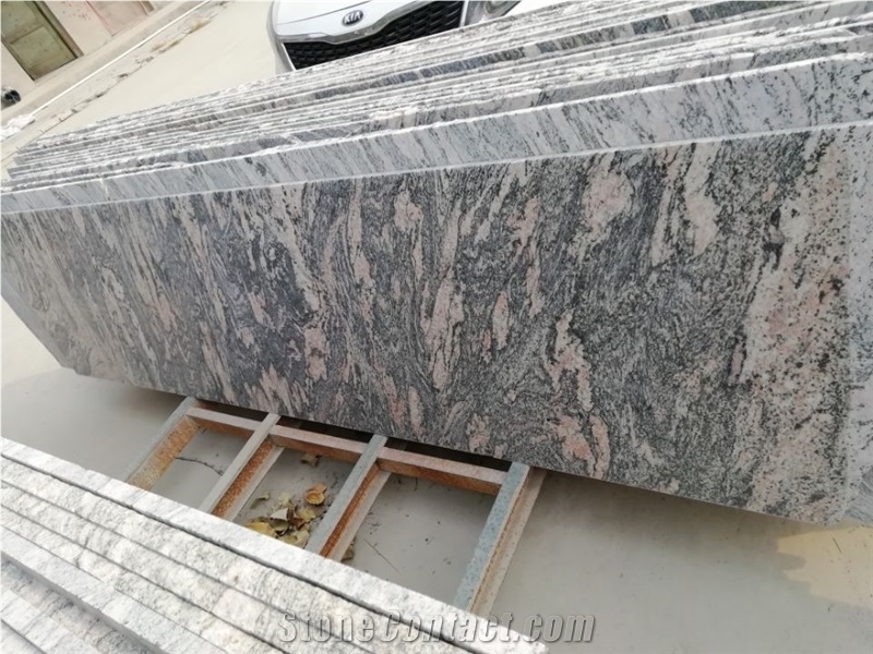 Chinese Red Santiago Multicolor Red Granite Slabs And Tiles