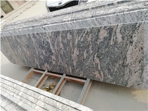 Chinese Red Santiago Multicolor Red Granite Slabs And Tiles