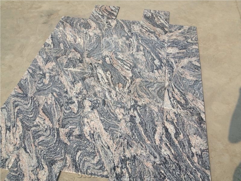 Chinese Red Santiago Multicolor Red Granite Slabs And Tiles