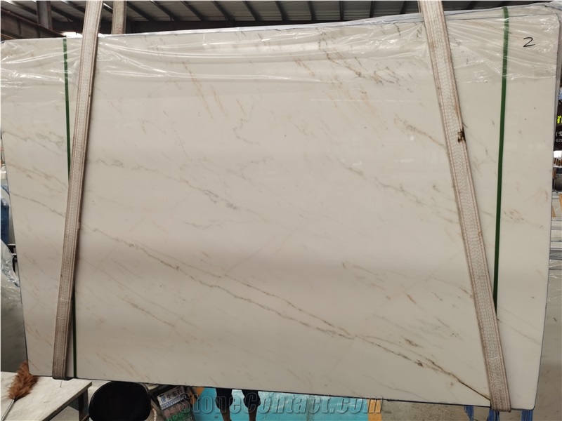 Chinese Statuario Bianco Oriental White Marble Slabs 
