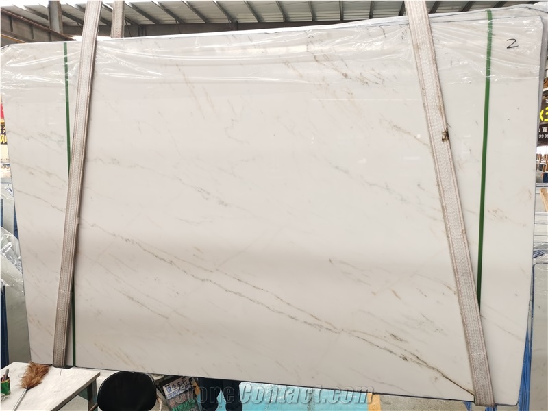 Chinese Statuario Bianco Oriental White Marble Slabs 