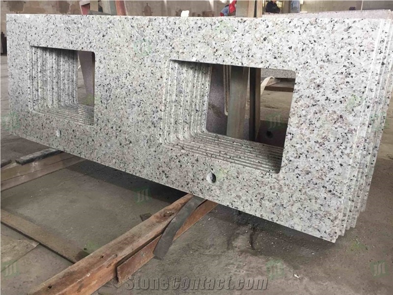 Custom Design Prefab Bala White Granite Kitchen Countertop