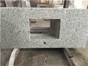 Custom Design Prefab Bala White Granite Kitchen Countertop