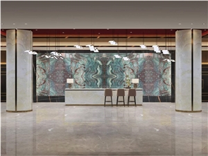 Dark Green Emerald Verde Marble Wall Panels For Luxury Decor