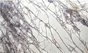 Milas New York Lilac White Marble Polished Slabs And Tiles 