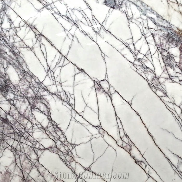 Milas New York Lilac White Marble Polished Slabs And Tiles 