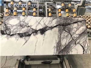Milas New York Lilac White Marble Polished Slabs And Tiles 