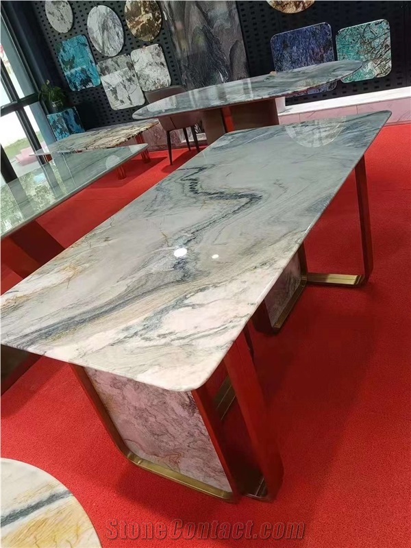 Natural Stone Quartize Marble Customized Table Top Design