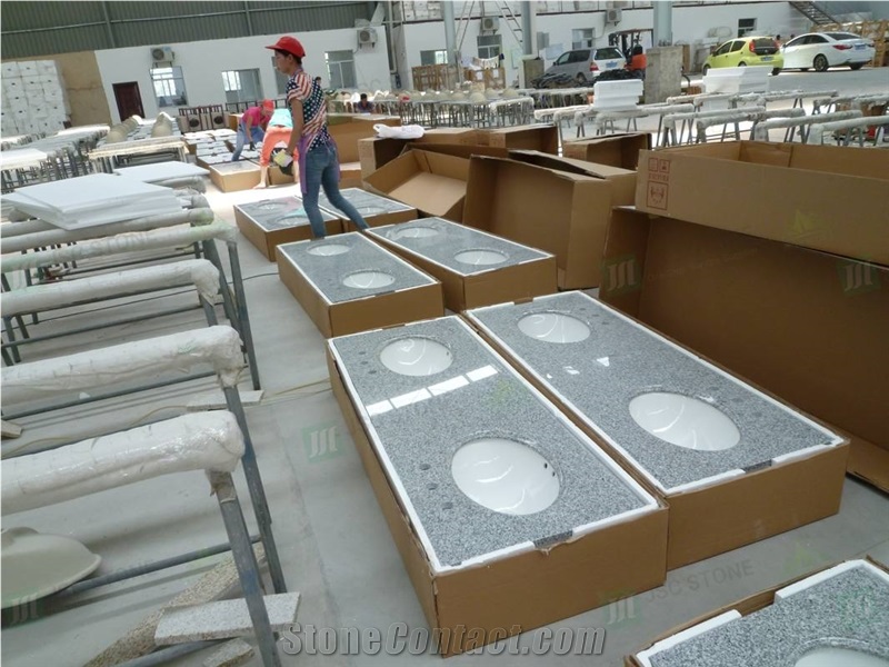 Wholesale Price G603 Grey Granite Countertop And Vanity Tops