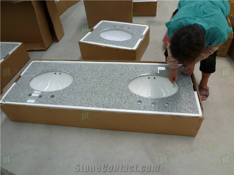 Wholesale Price G603 Grey Granite Countertop And Vanity Tops