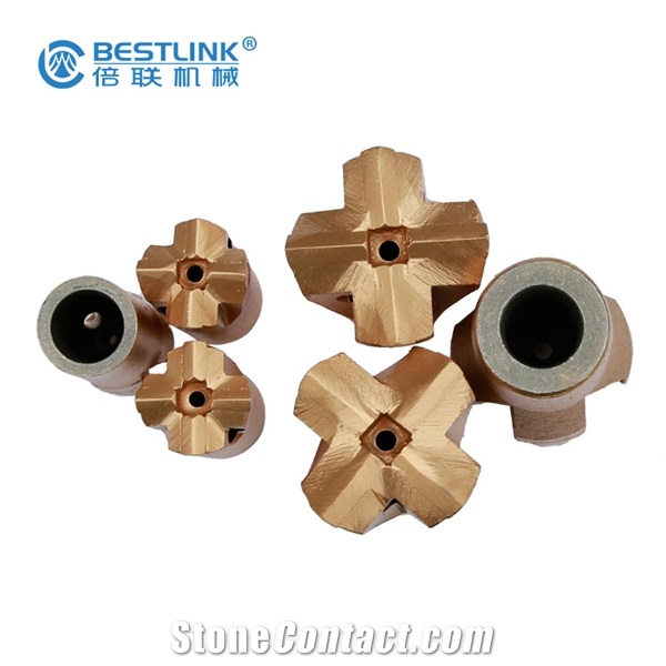 Hard Stone Rock Drilling Taper Cross Bit With Size 30Mm-45Mm