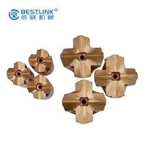Hard Stone Rock Drilling Taper Cross Bit With Size 30Mm-45Mm