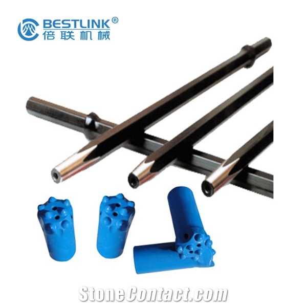 Shank Hex 22*108Mm Taper Drill Rod With Angle 6-12 Degree