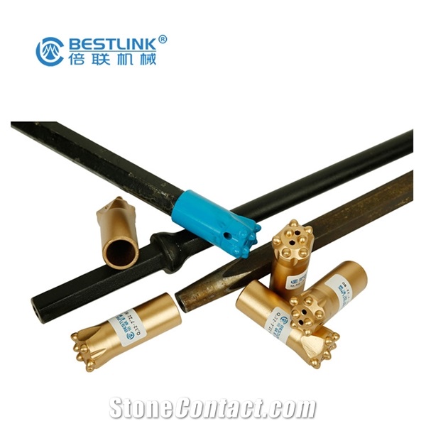 Shank Hex 22*108Mm Taper Drill Rod With Angle 6-12 Degree