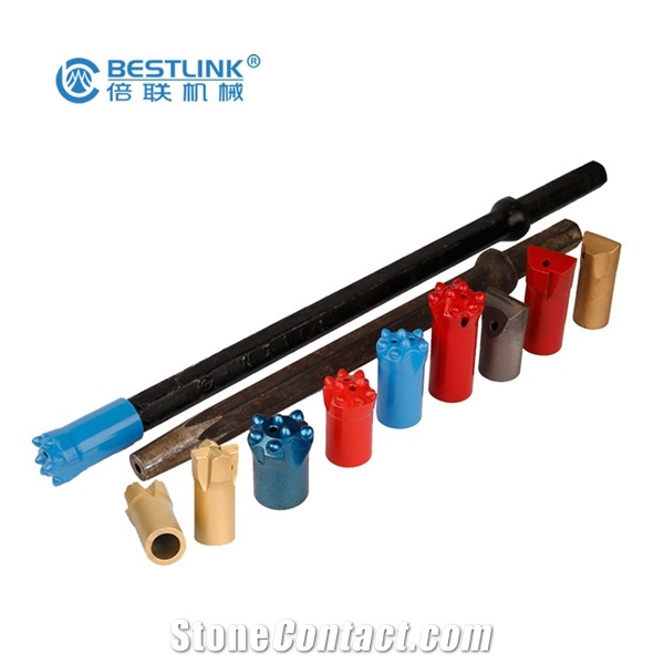 Shank Hex 22*108Mm Taper Drill Rod With Angle 6-12 Degree