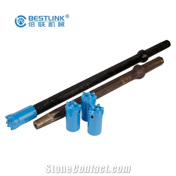 Shank Hex 22*108Mm Taper Drill Rod With Angle 6-12 Degree