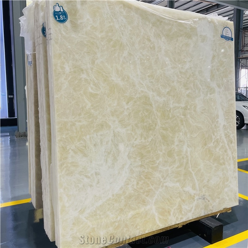 Cream Color Natural Chinese Onyx Slabs