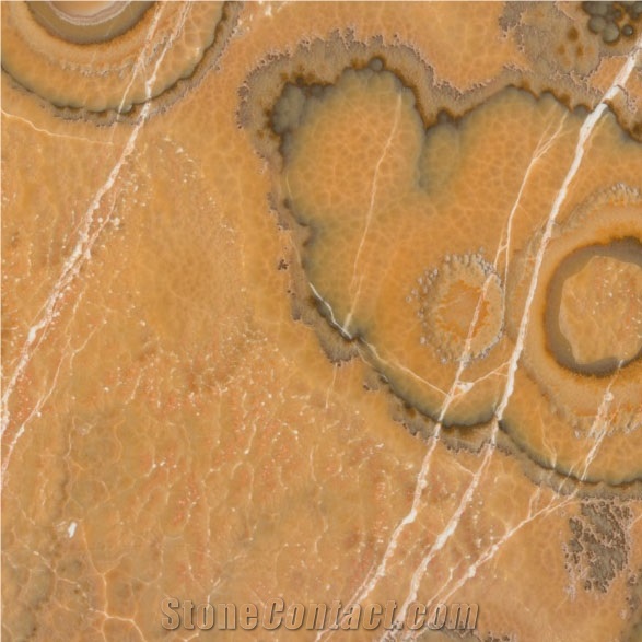 Mexico High Quality Polished Orange Color Onyx Slab