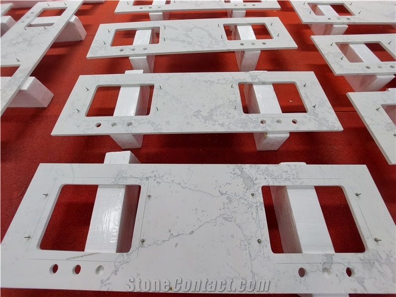 Artificial White Quartz Countertops  White Quartz Vanitytops