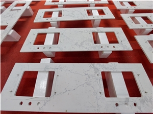 Artificial White Quartz Countertops  White Quartz Vanitytops