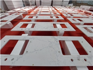 Artificial White Quartz Countertops  White Quartz Vanitytops