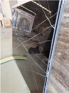Nero Maquina Marble Thin Panels Translucent Backlit Stone