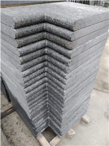 China Black Granite G684 Swimming Pool Cover Bullnose Coping
