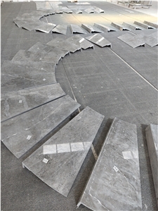 Gray Emperador Marble Steps For The Vella