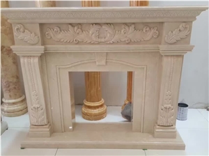 Modern Indoor Freestanding White Marble Fireplace Modern Indoor Freestanding White Marble Fireplace