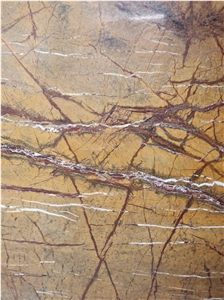 Natural Stone Rainforest Brown Marble Slabs 