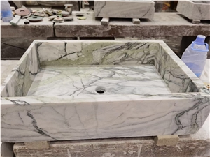 Green Calacatta Marble/ White Marble With Green Veins