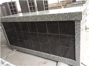 Big Flower White Granite 48 Niches Columbarium