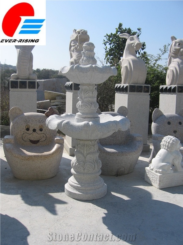 Granite Stone Water Fountain In Huian Factory 