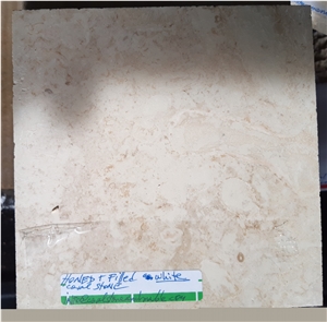 Honed Filled Finished 2 Dominican White Coral Stone